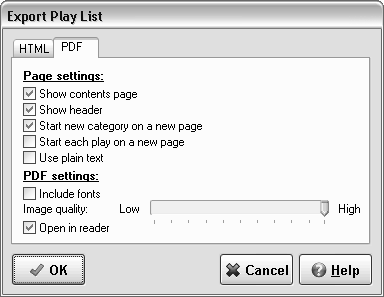 Exportplaylistpdf